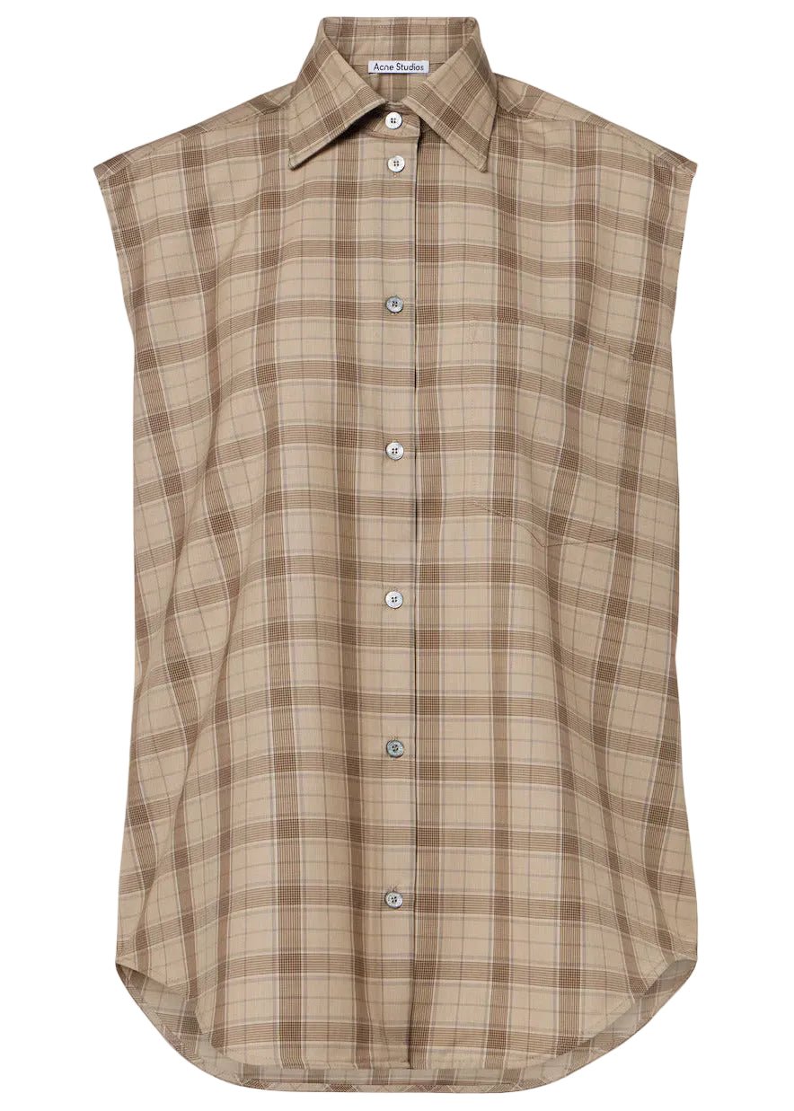 ACNE STUDIOS | Check Button - Up Vest | Tops