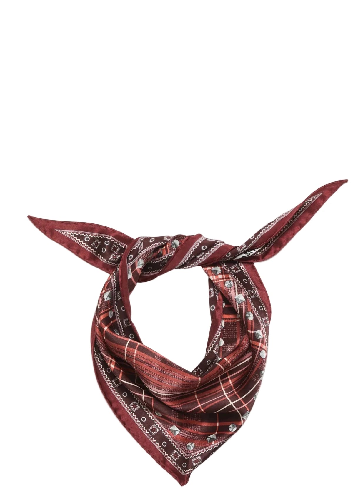 ACNE STUDIOS | Checkered Silk Bandana | Scarves
