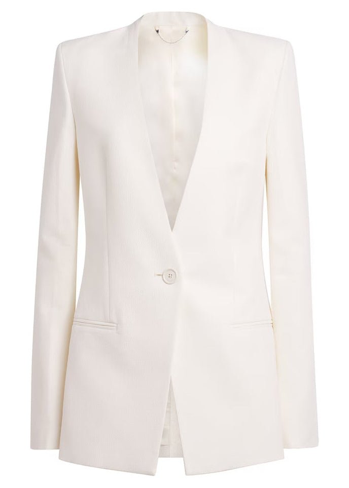 TOTEME | Collarless Basketweave Blazer | Jackets & Blazers