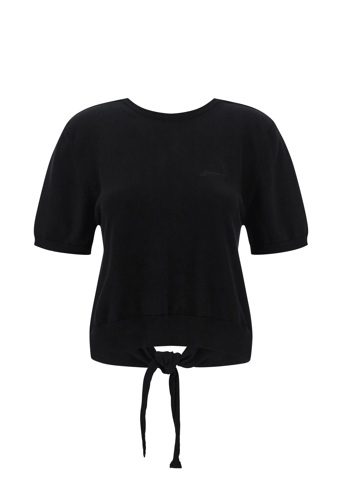 GANNI | Cotton Back Tie Top | Tops