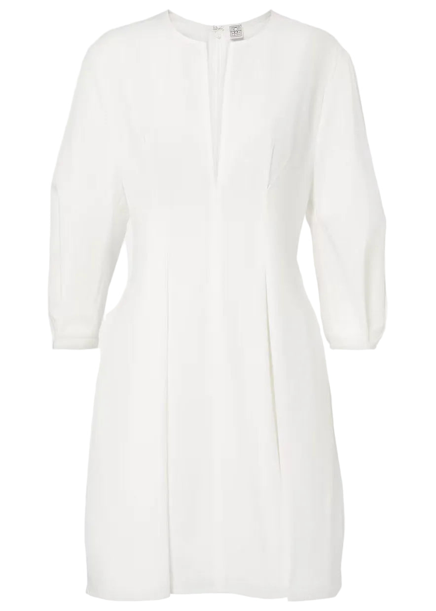 Balloon Sleeve Cotton Dress