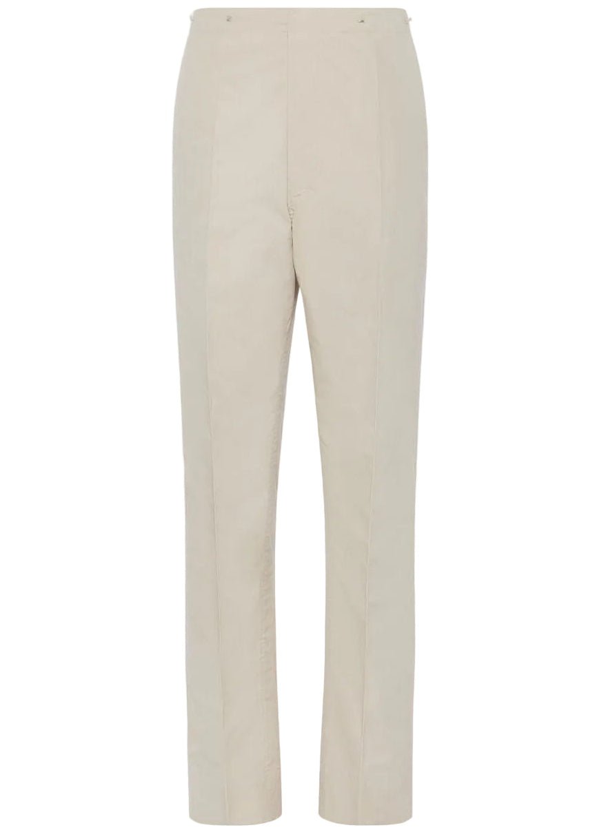 MAISON MARGIELA | Creased Cotton Silk Trousers | Pants