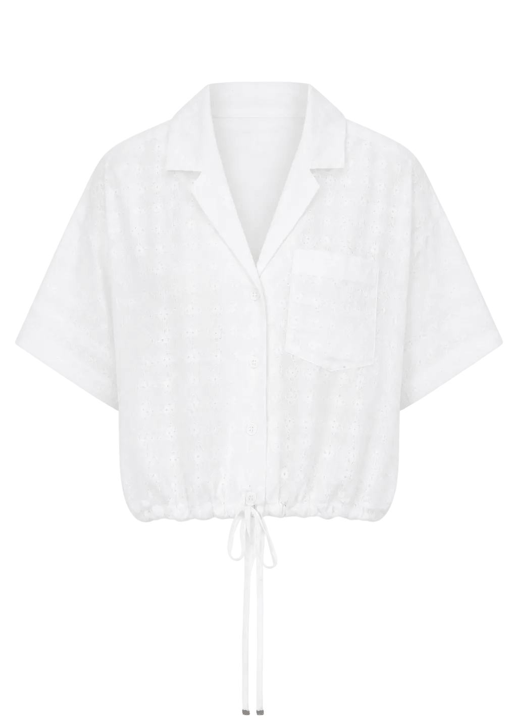 GANNI | Cropped Bowling Shirt | Tops