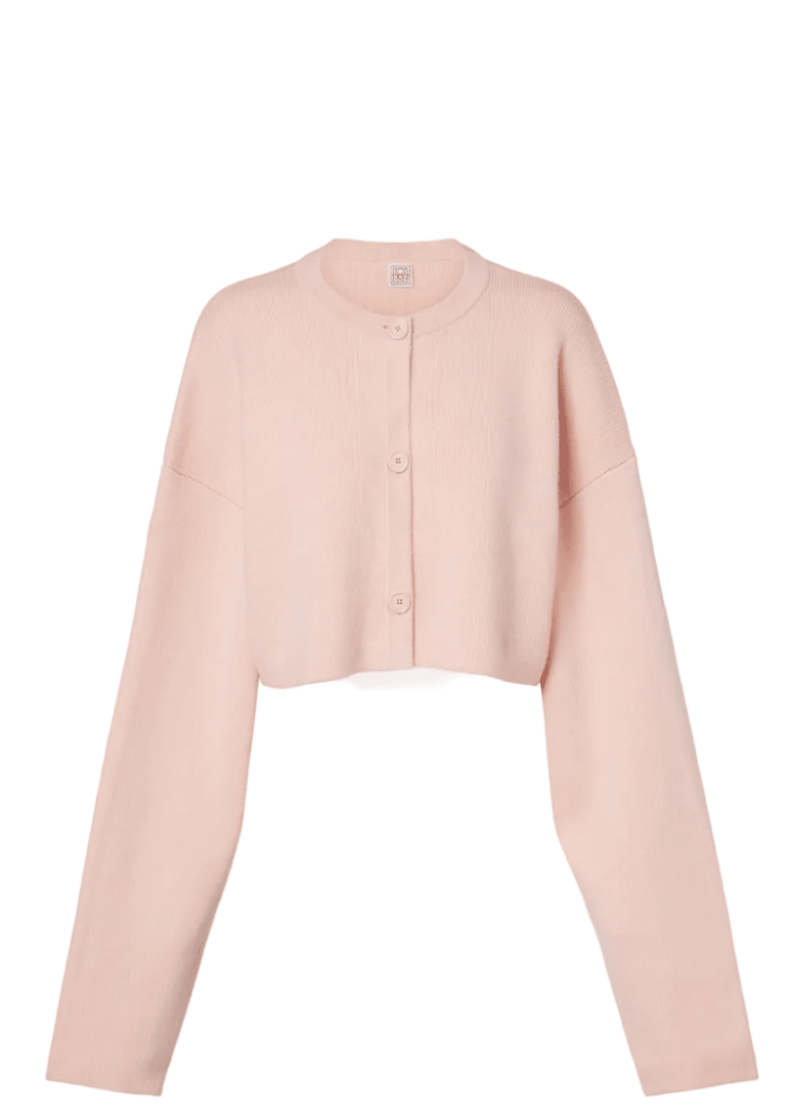 TOTEME | Cropped Oversized Cardigan | Knitwear