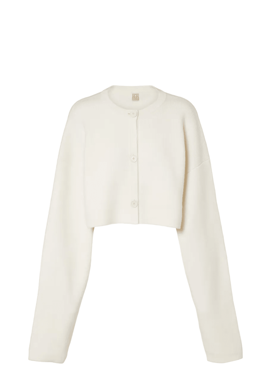 TOTEME | Cropped Oversized Cardigan | Knitwear