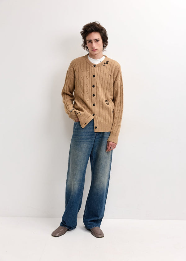 JOSHUA SANDERS | Destroyed Knit Jacket | Knitwear