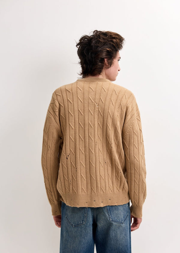 JOSHUA SANDERS | Destroyed Knit Jacket | Knitwear