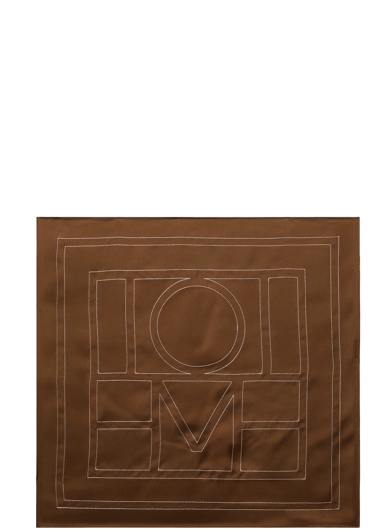 TOTEME | Embroidered Monogram Silk Scarf | Accessories