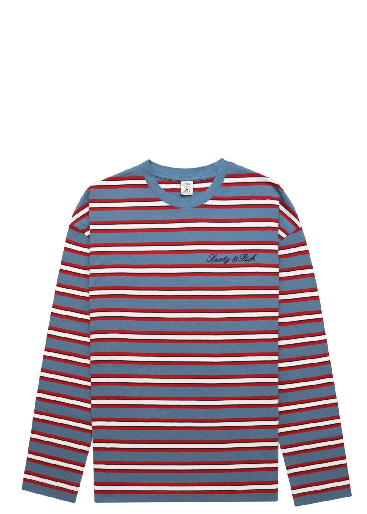 SPORTY & RICH | Fale Signature Logo Easy Longsleeve | T-Shirts