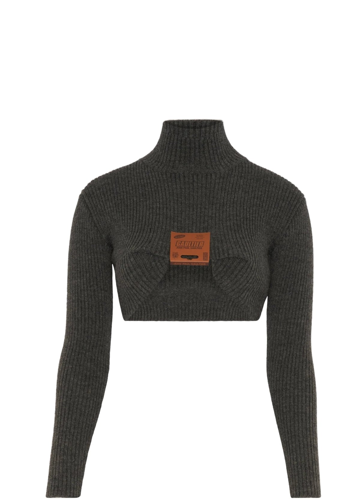 Jean Paul Gaultier | High Neck Crop Sweater | Knitwear
