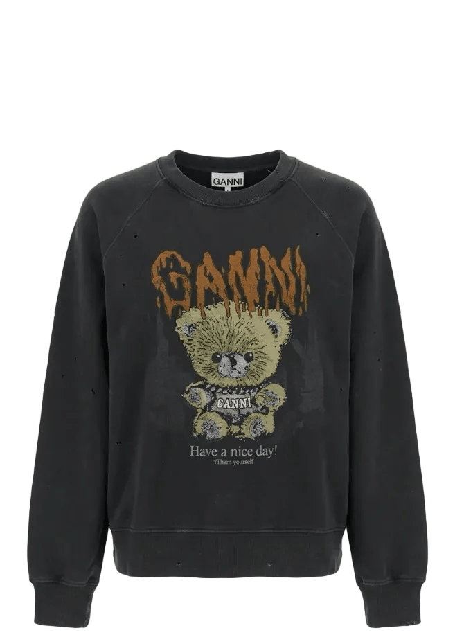 GANNI | Isoli Crewneck Teddy | Sweatshirts