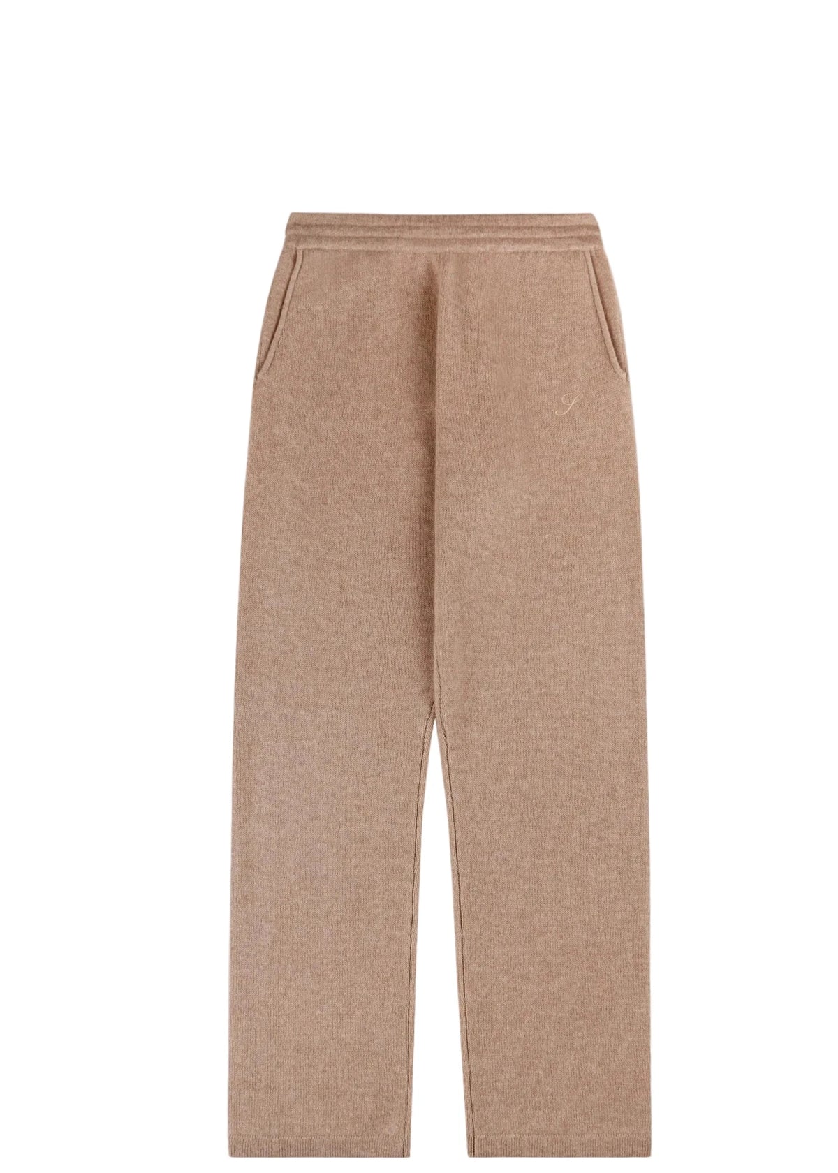 SPORTY & RICH | Ivana S Logo Cashmere Trousers | Pants