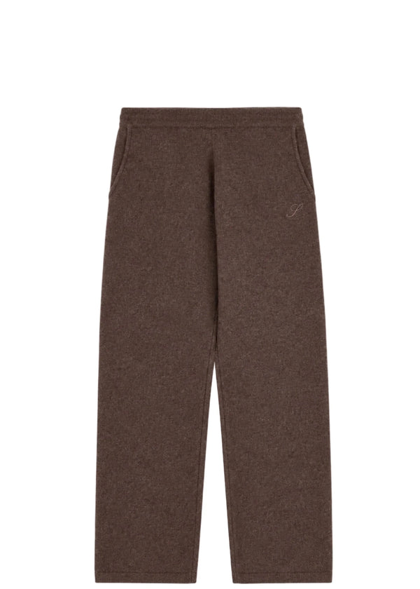 SPORTY & RICH | Ivana S Logo Cashmere Trousers | pants