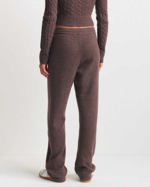 SPORTY & RICH | Ivana S Logo Cashmere Trousers | pants