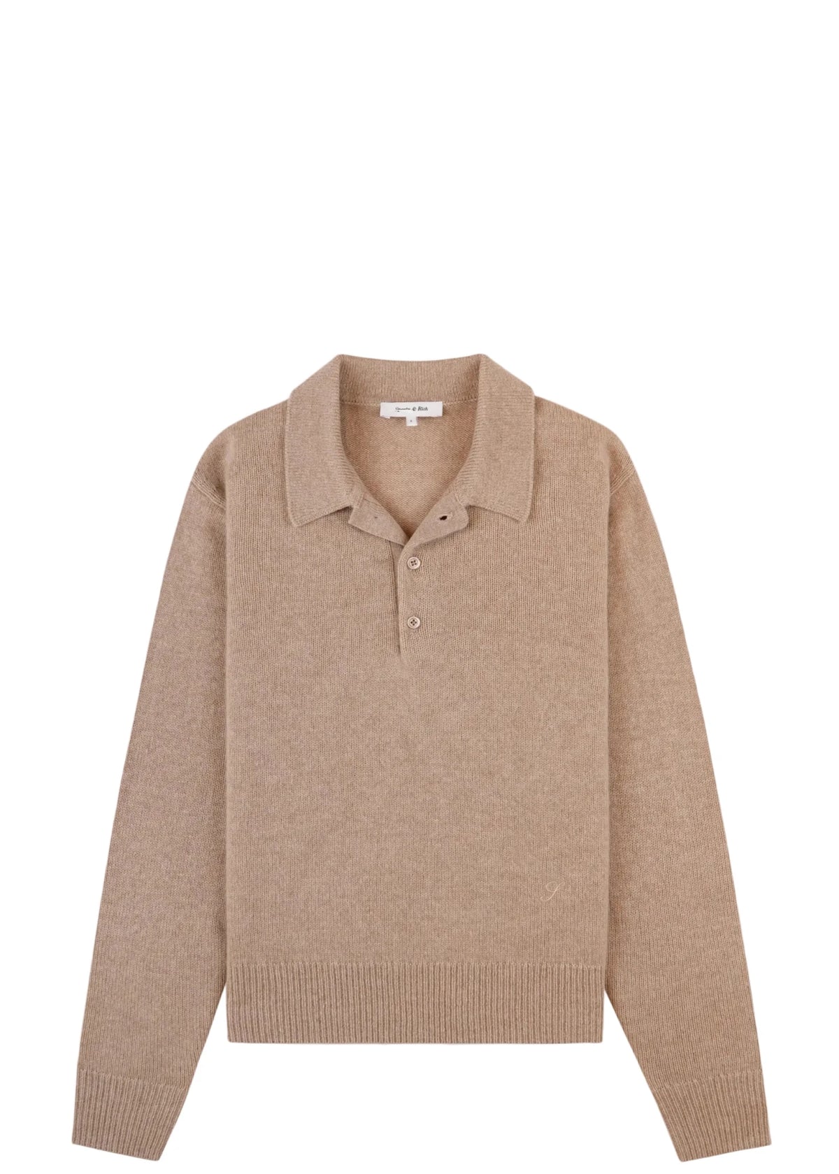 SPORTY & RICH | Izar S Logo Cashmere Polo | Knitwear