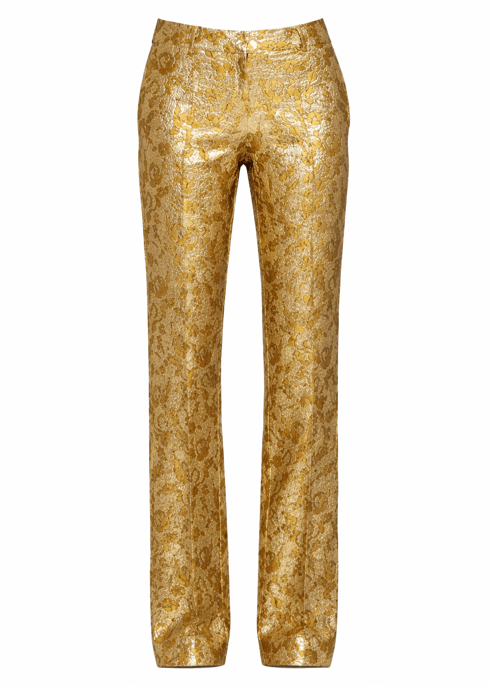 DES PHEMMES | Jacquard Gold Trousers | Pants