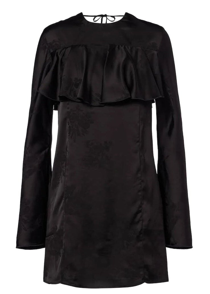 GANNI | Jacquard Ruffle Dress | Dresses