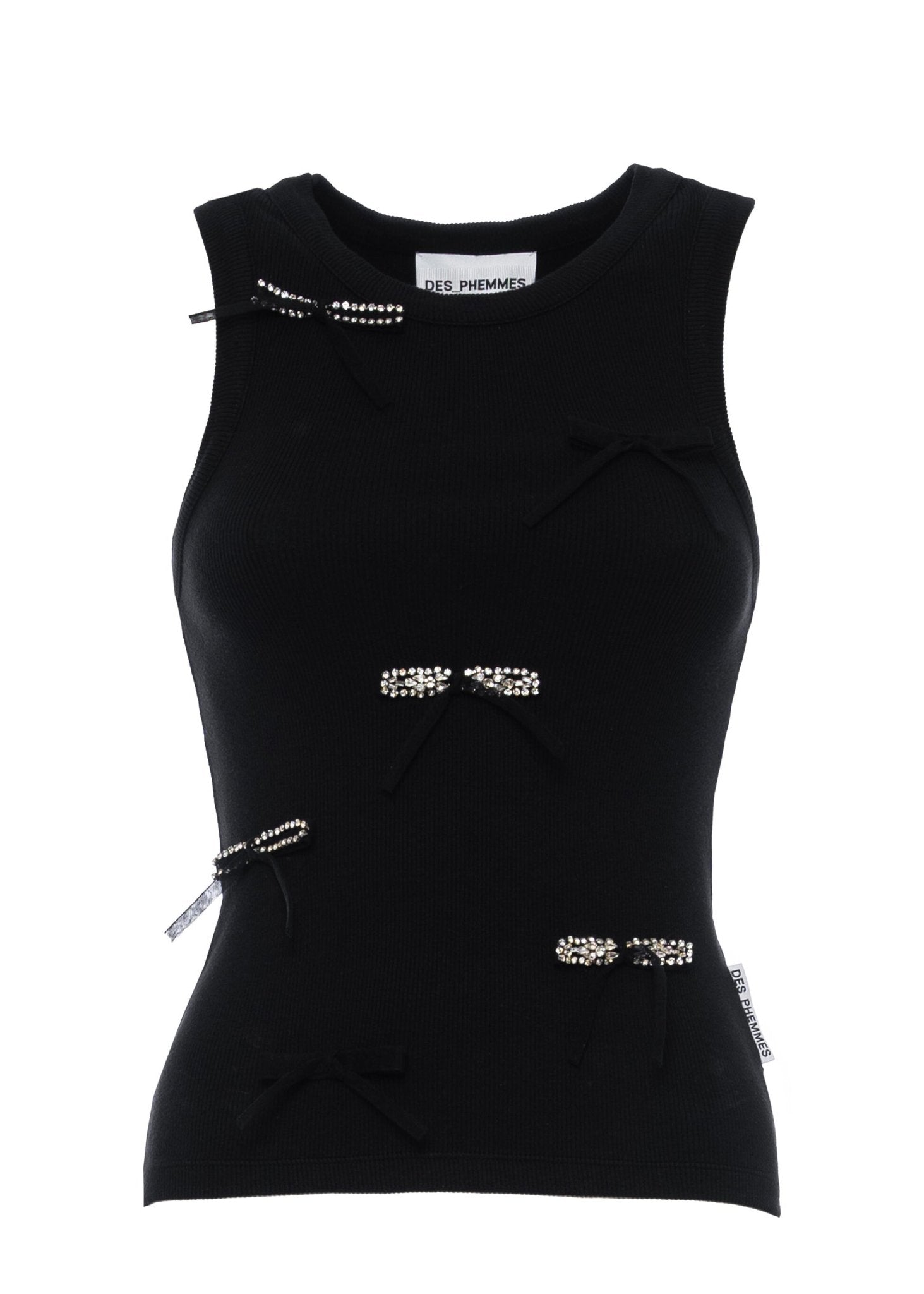 DES PHEMMES | Jersey Bows Tank | Tops