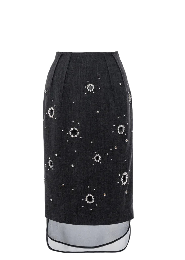 DES PHEMMES | Layered Pencil Skirt | Skirts