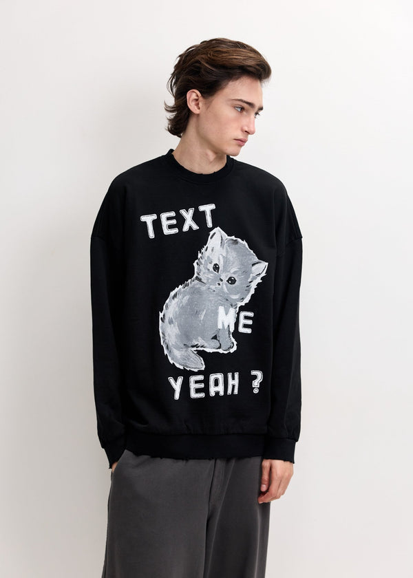JOSHUA SANDERS | MagdaText Me Sweatshirt | Sweatshirts