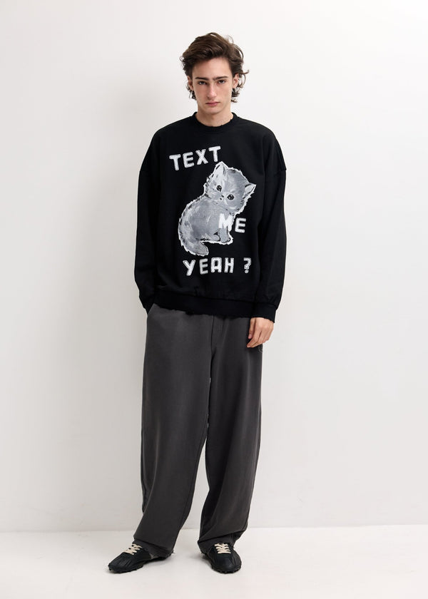 JOSHUA SANDERS | MagdaText Me Sweatshirt | Sweatshirts