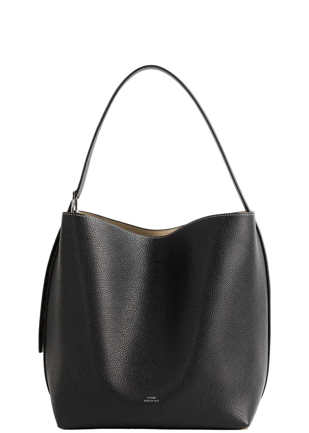 TOTEME | Medium Belted Srained-Leather Tote | Handbags