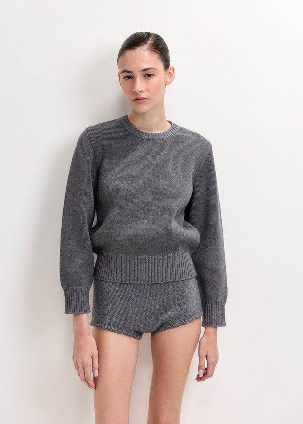 TOTEME | Merino Cotton Crew Knit | Knitwear
