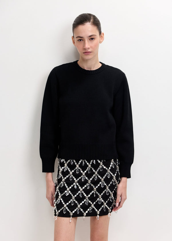 TOTEME | Merino Cotton Crew Knit | Knitwear