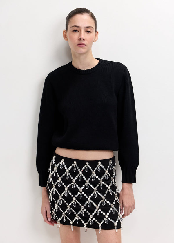 TOTEME | Merino Cotton Crew Knit | Knitwear