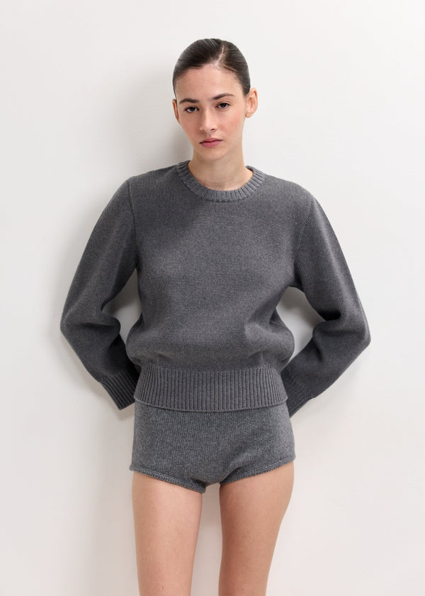 TOTEME | Merino Cotton Crew Knit | Knitwear