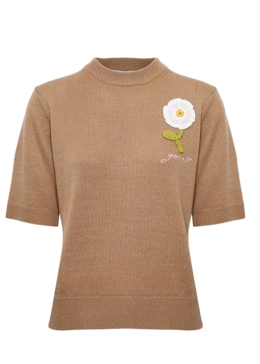 GANNI | Merino Tee | SS26