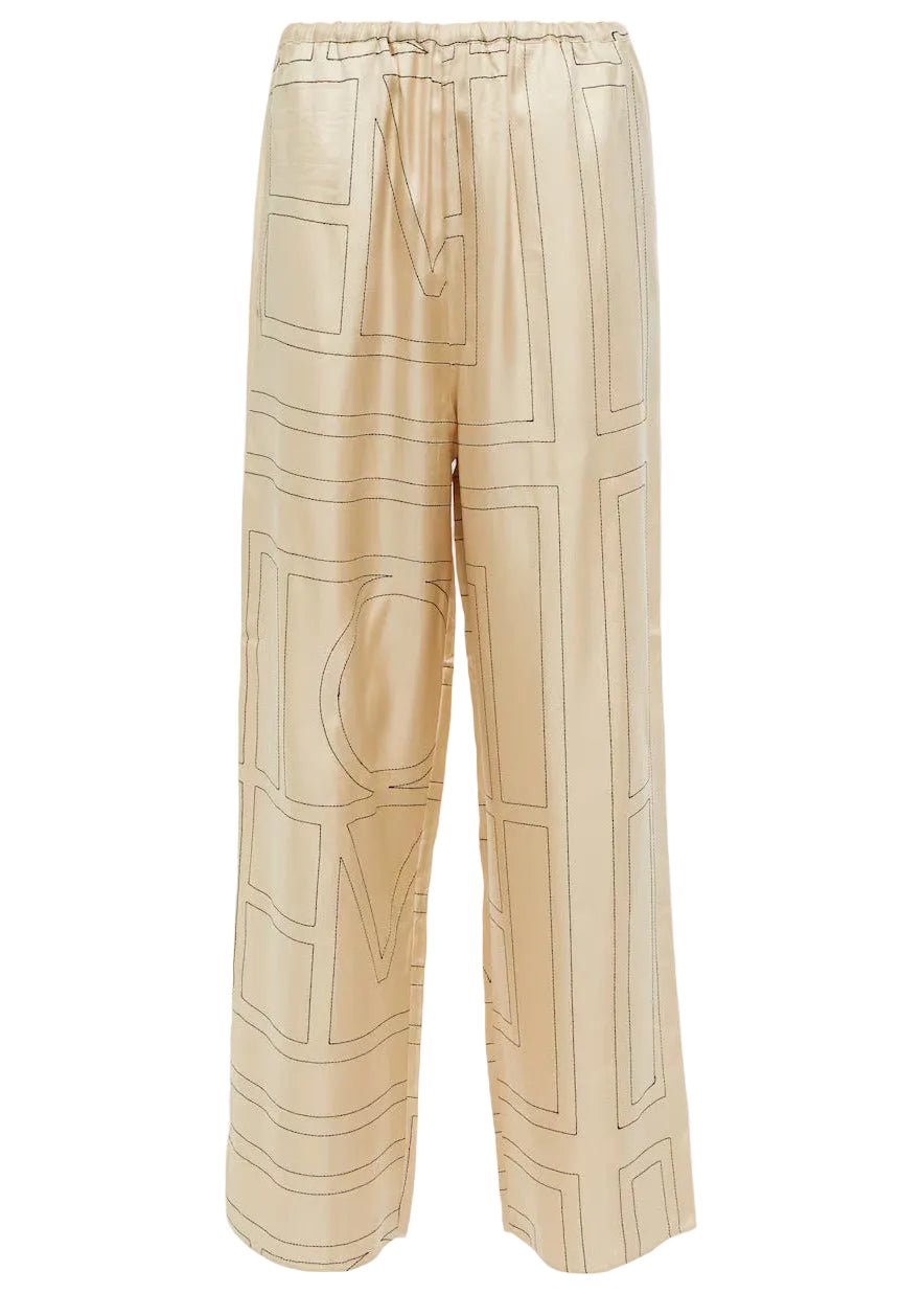 TOTEME | Monogram Silk Pj Bottoms | Pants