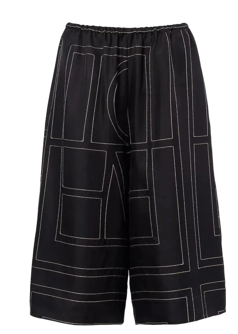 TOTEME | Monogram Silk Pj Culottes | Pants
