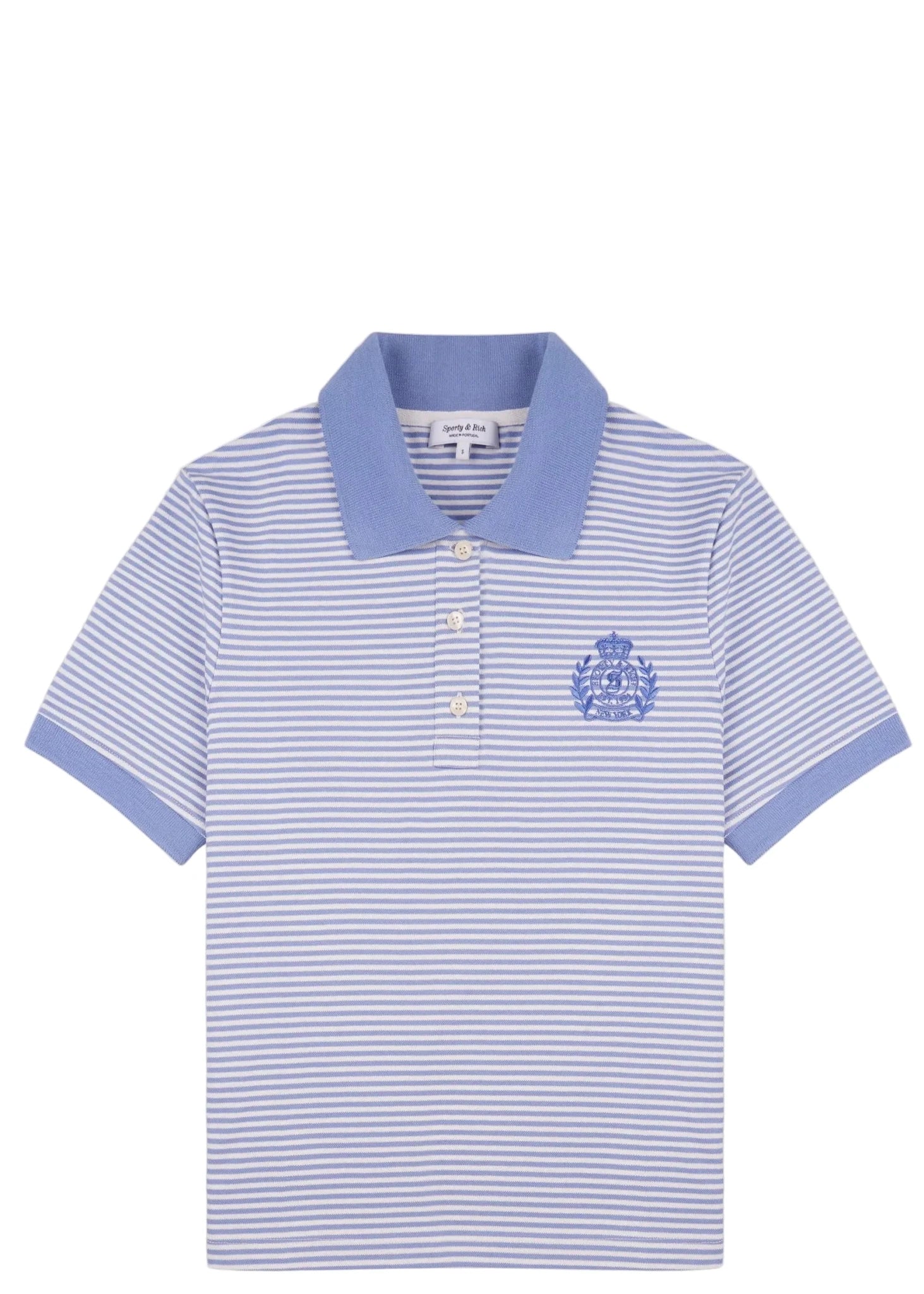 SPORTY & RICH | NY Crest Prep Polo | Tops