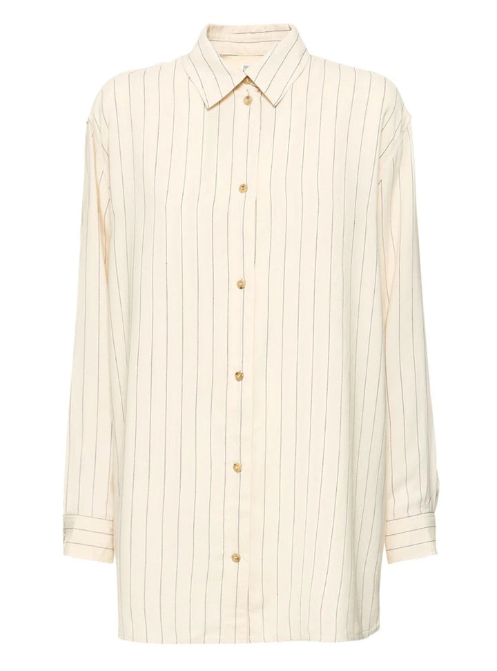 Relaxed pinstriped shirt