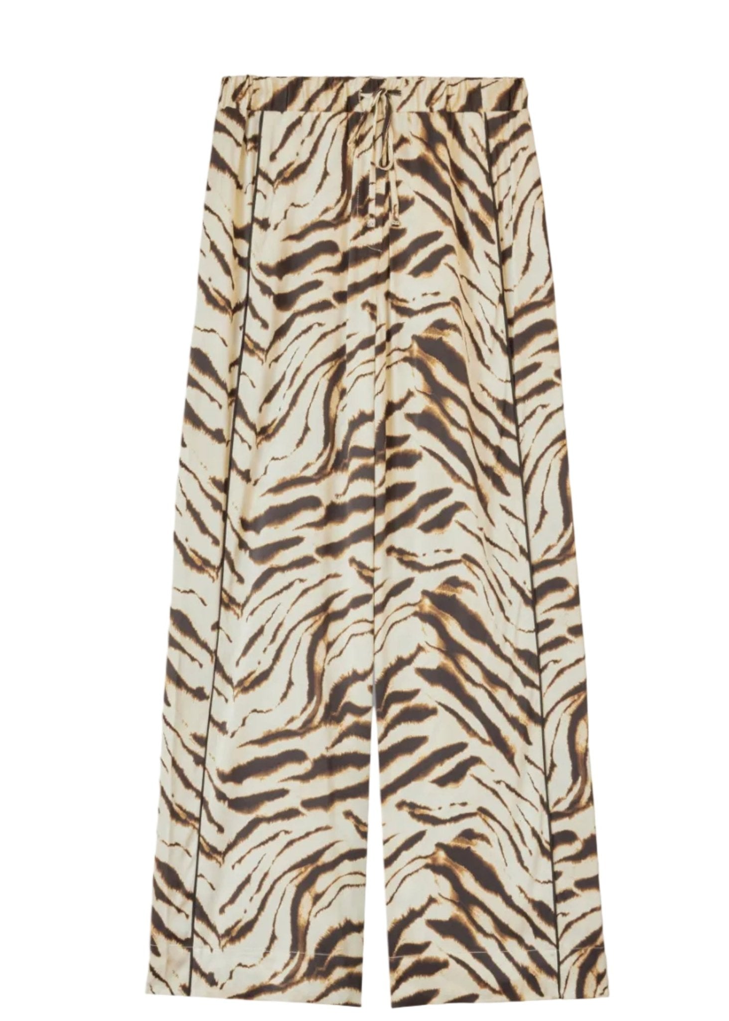 GANNI | Printed Stretch Satin Pants | Pants