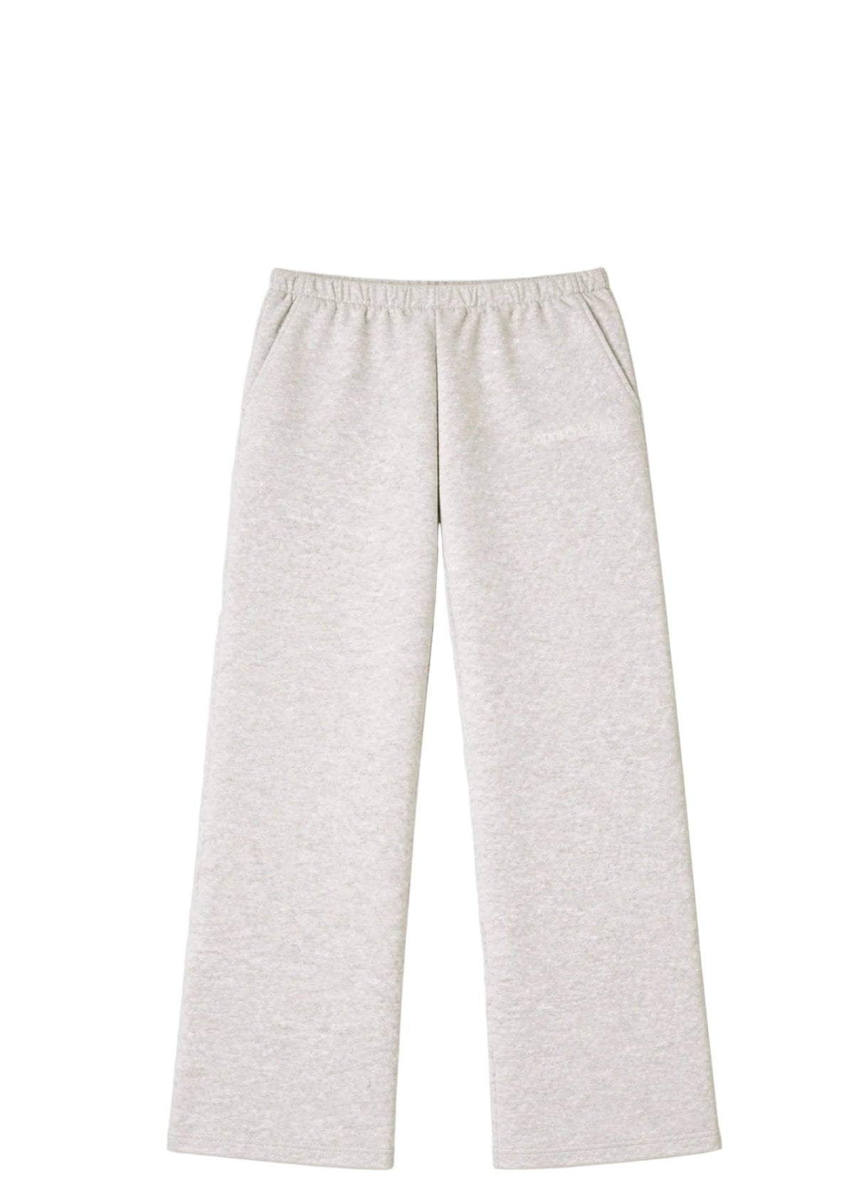 SPORTY & RICH | Serif Logo Embroidered Seatpants | Sweatpants