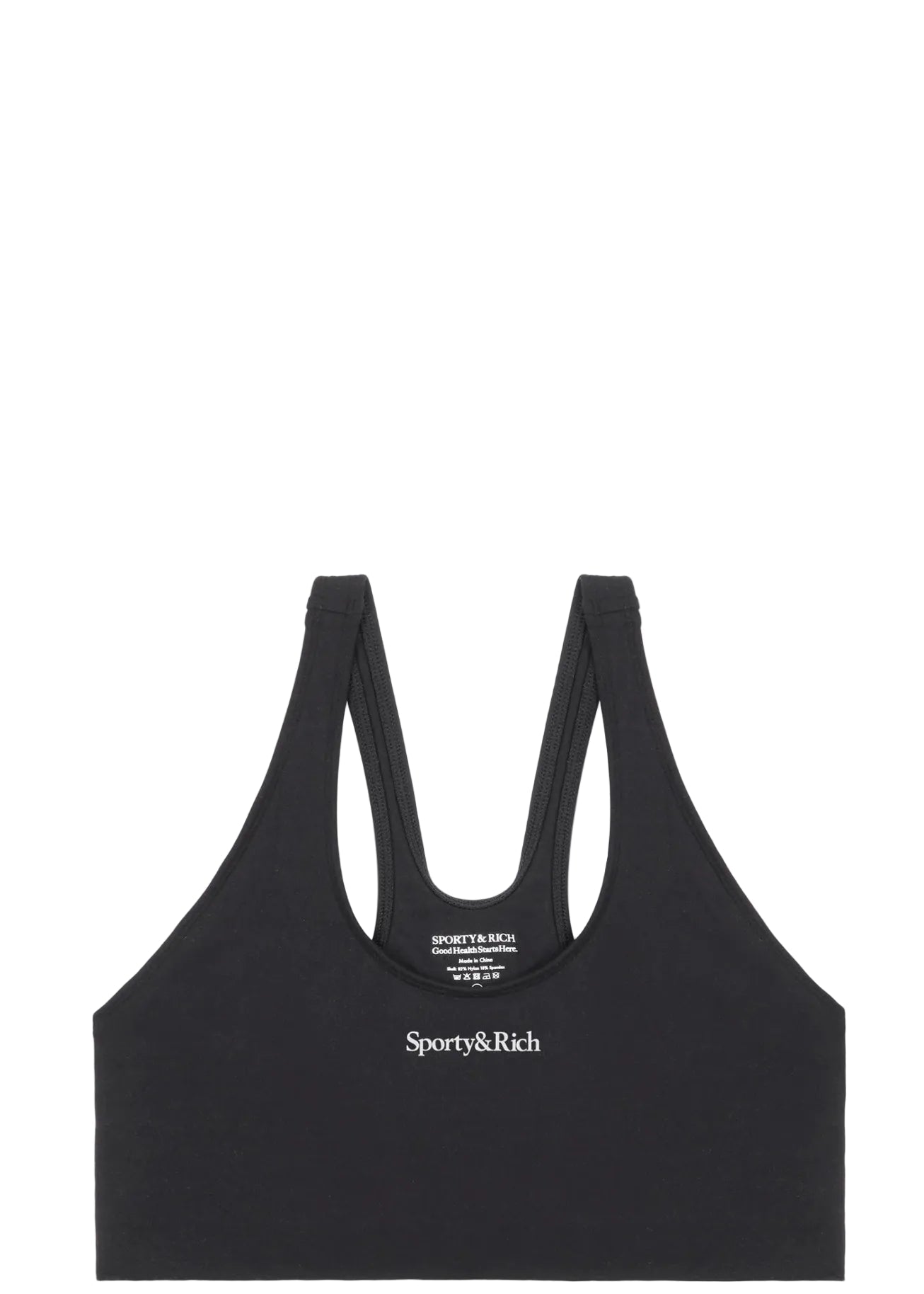 SPORTY & RICH | Serif Logo Sports Bra | Tops