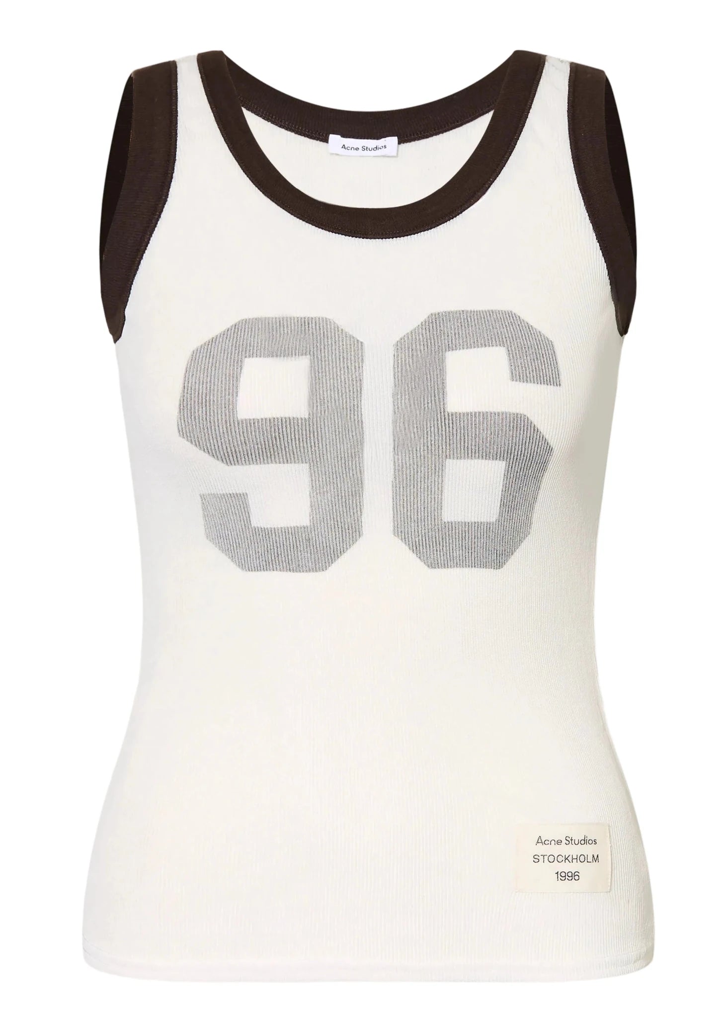 ACNE STUDIOS | Sheer Logo Tank Top | Tops