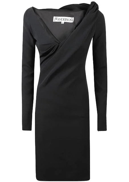 JW ANDERSON | Shoulder Drape V - Neck Dress | dresses