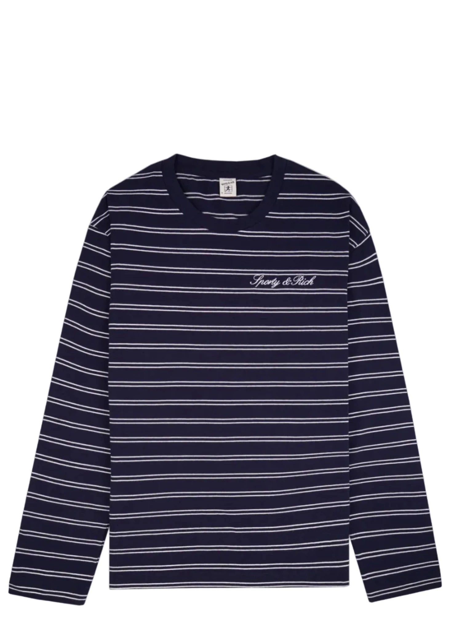 SPORTY & RICH | Signature Logo Easy Longsleeve | Tops