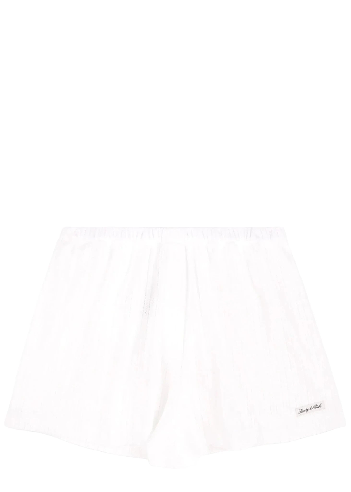 SPORTY & RICH | Signature Logo Pointelle Short | Pants