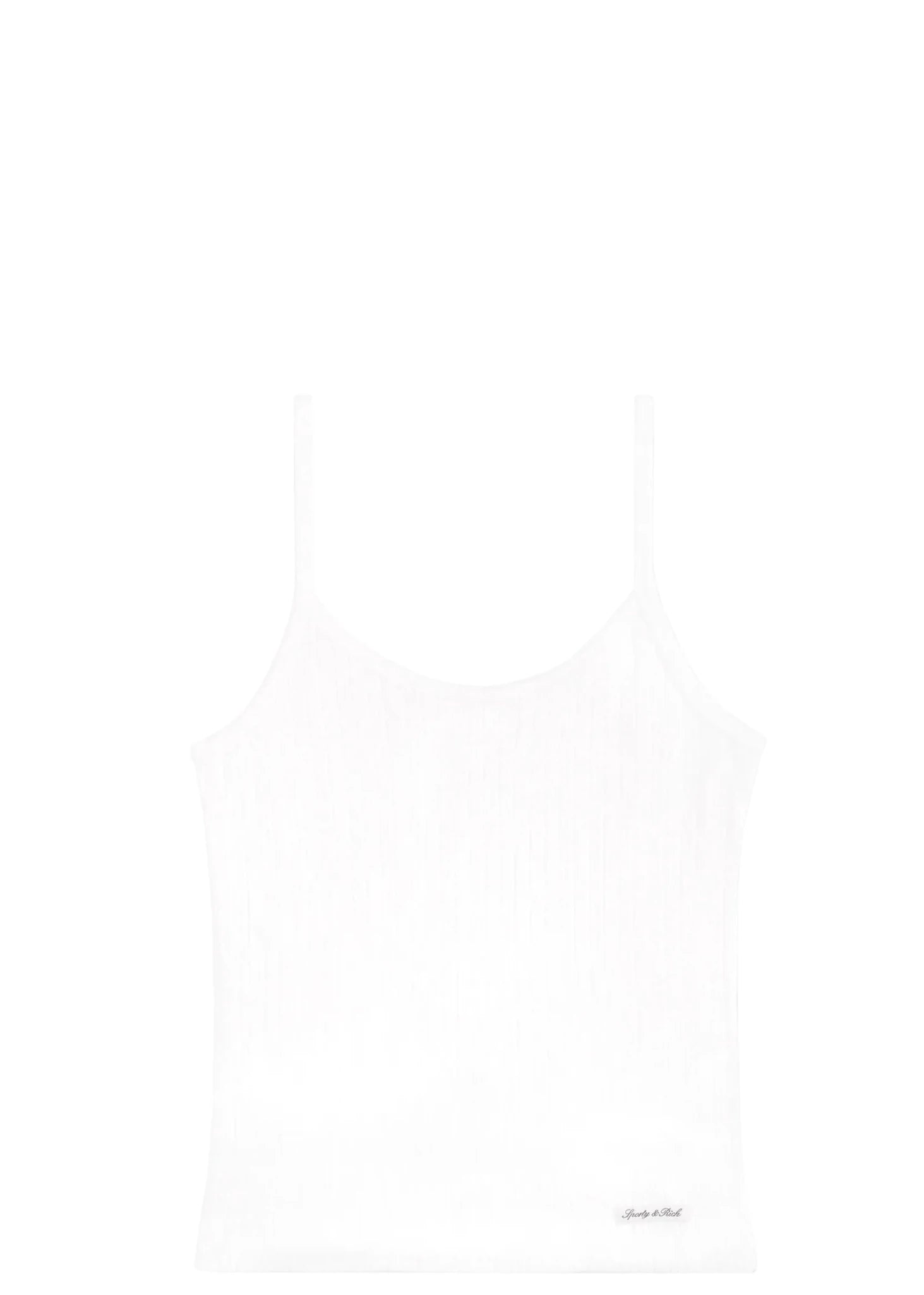 SPORTY & RICH | Signature Logo Pointelle Tank | Tops