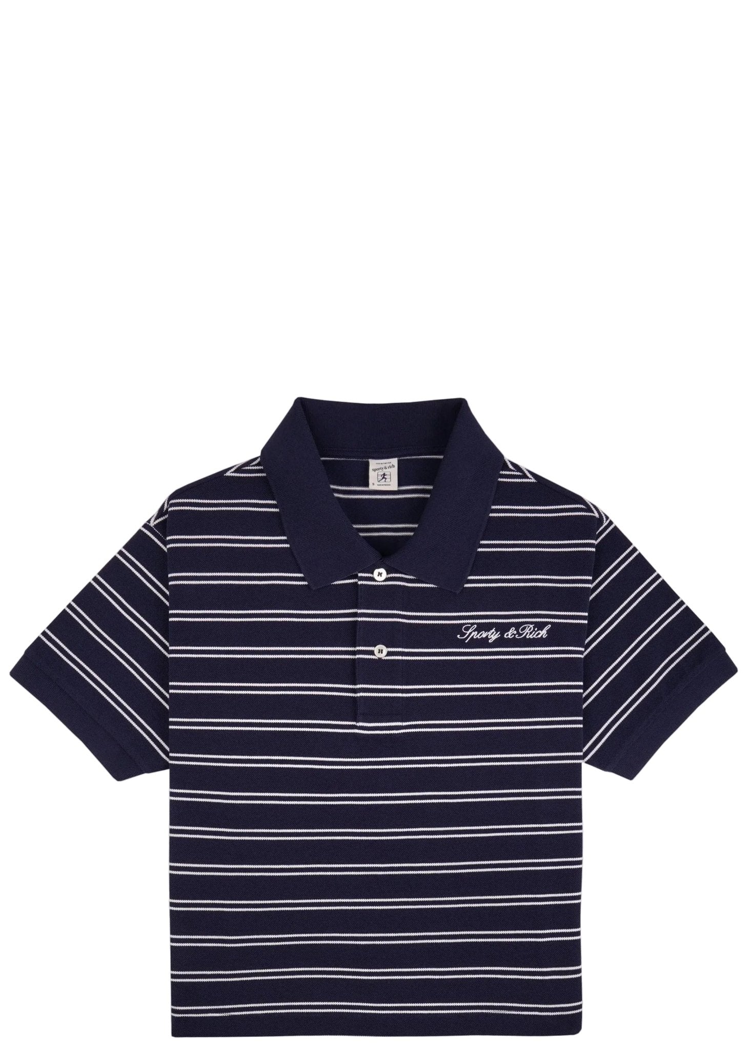 SPORTY & RICH | Signature Logo Polo | Tops