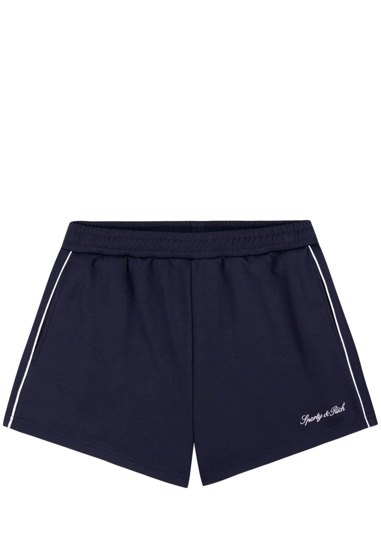 SPORTY & RICH | Signature Logo Retro Track Short | Sweatpants