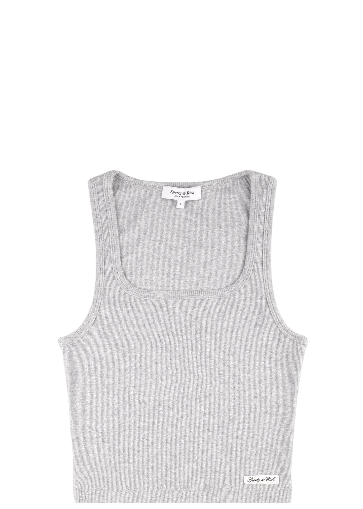 SPORTY & RICH | Signature Logo Ribbed Baby Tank | Tops