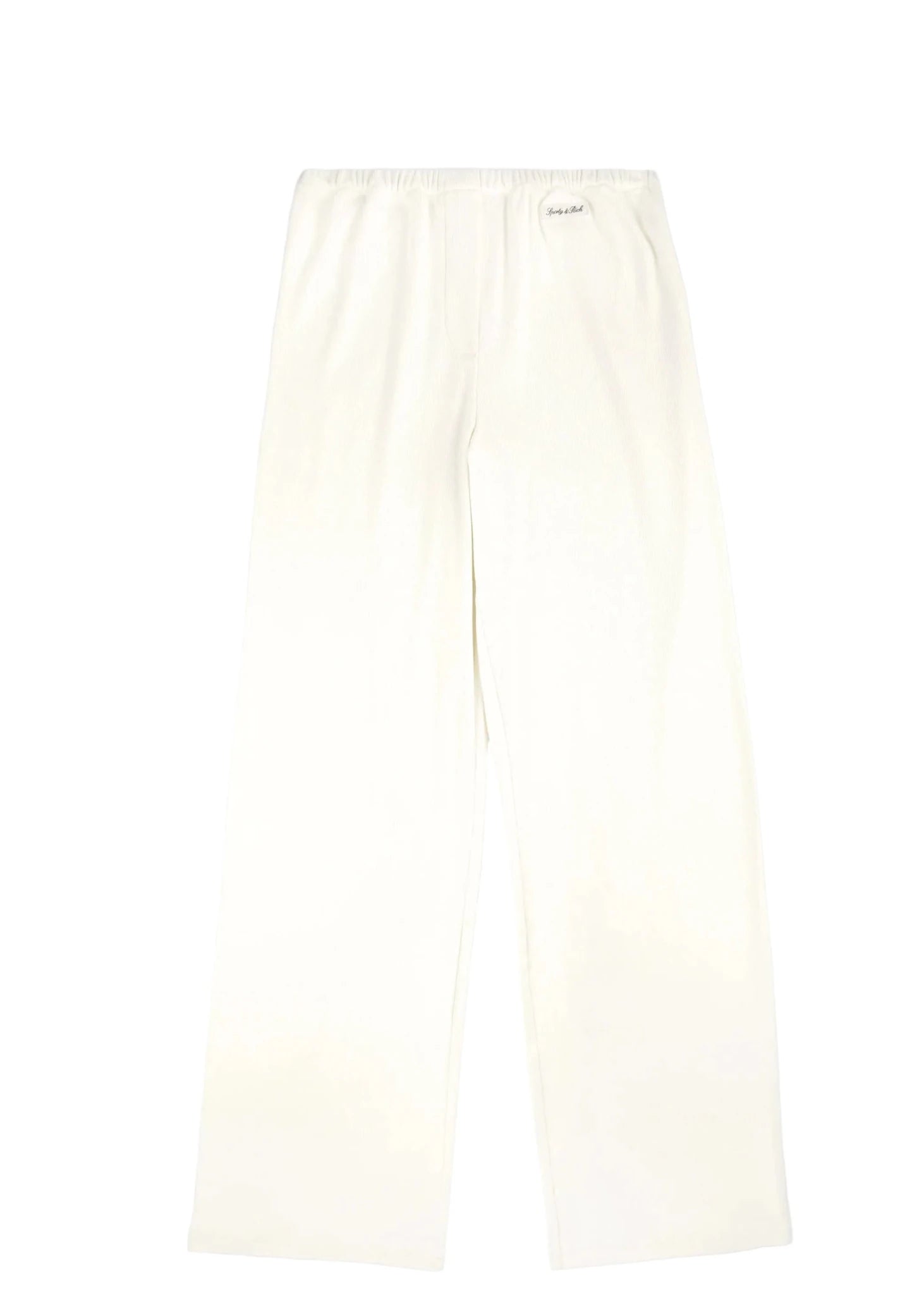 SPORTY & RICH | Signature Logo Ribbed House Pant | Pants