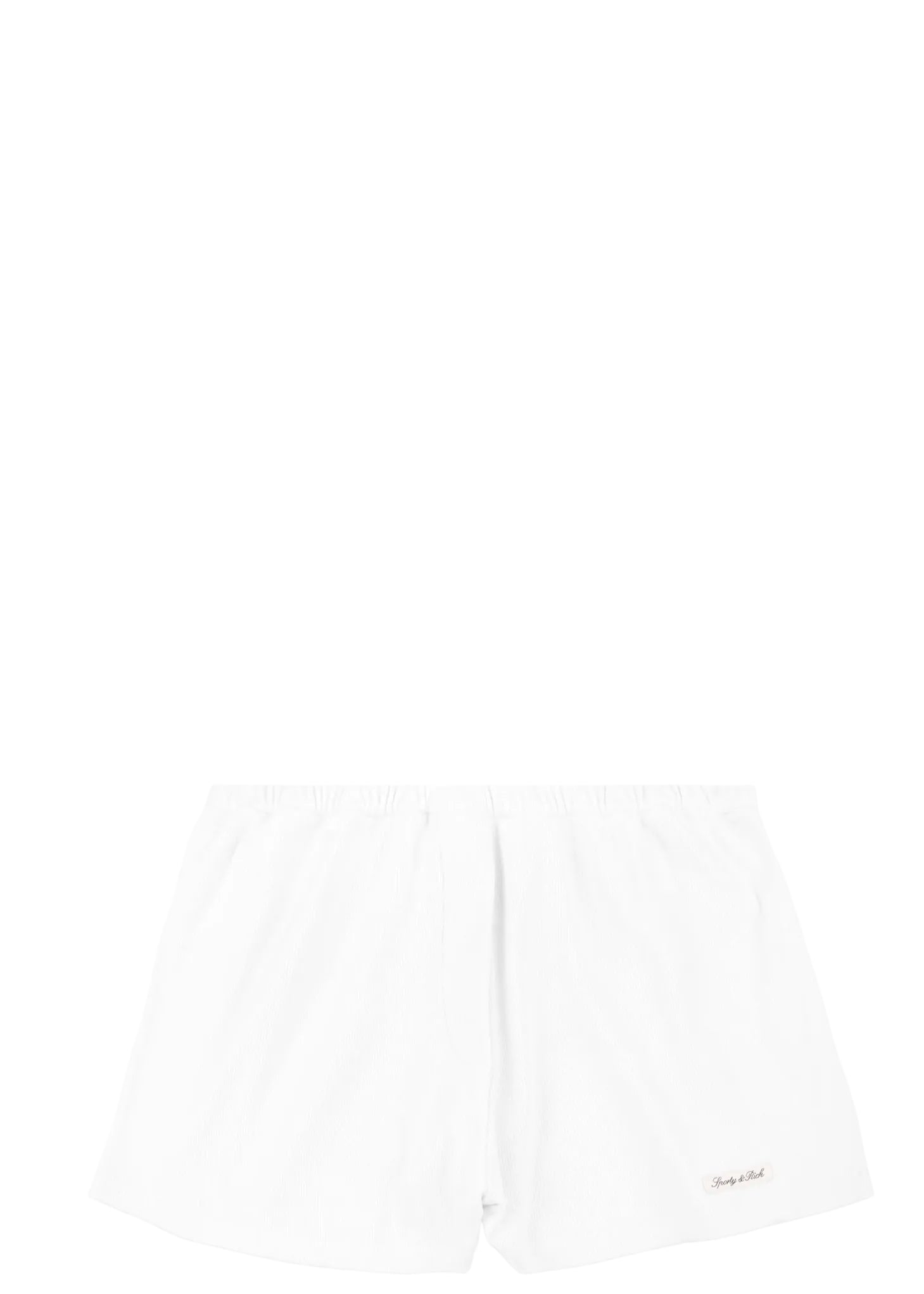 SPORTY & RICH | Signature Logo Ribbed House Short | Pants