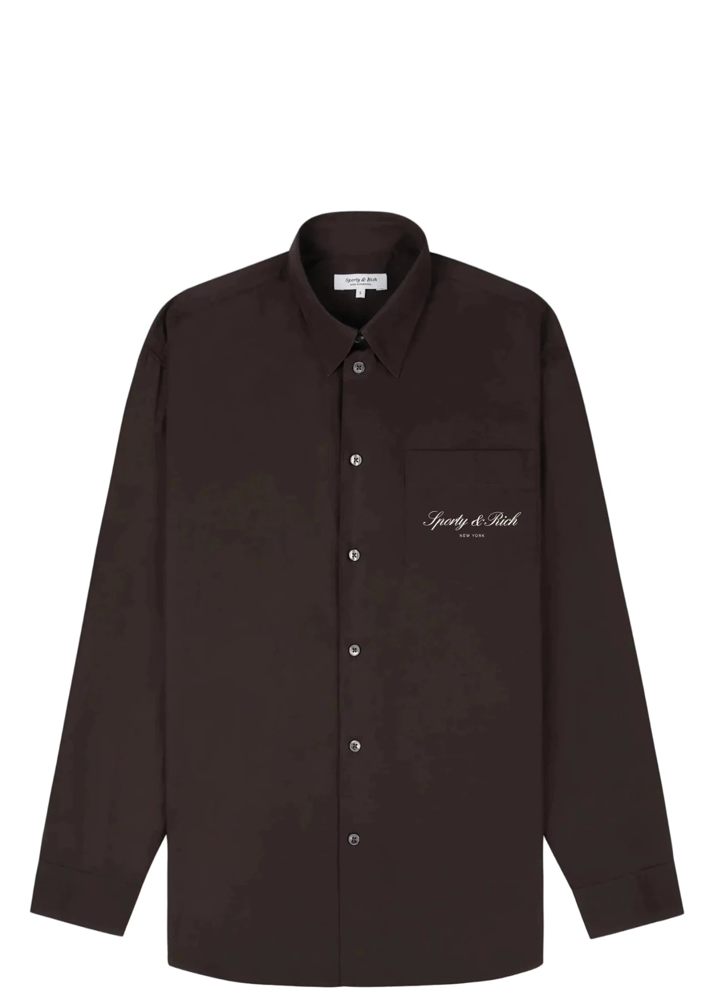 SPORTY & RICH | Signature NY Oversized Shirt | Tops