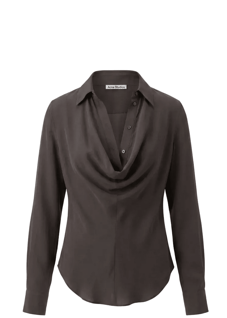 ACNE STUDIOS | Silk Cowl‑Neck Blouse | Tops